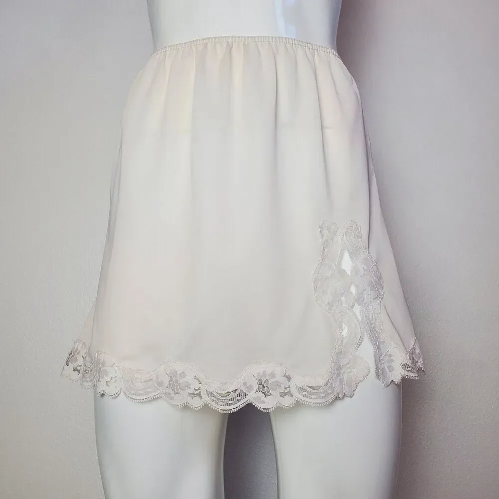 Vintage 60s Gaymode White Mini Slip Skirt - Picture 9 of 9